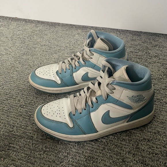 Nike Shoes - Light blue Nike Jordan 1s